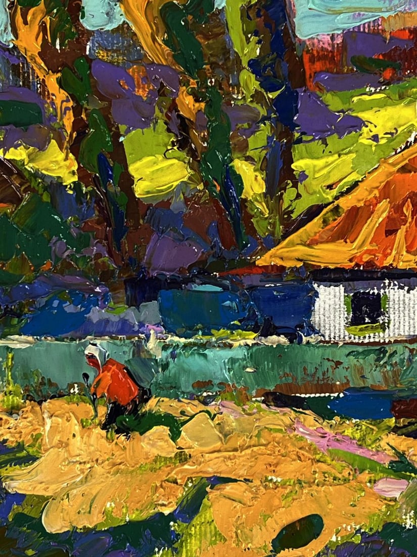 Oil painting A path near the village Oksana Ivanyuk - 5