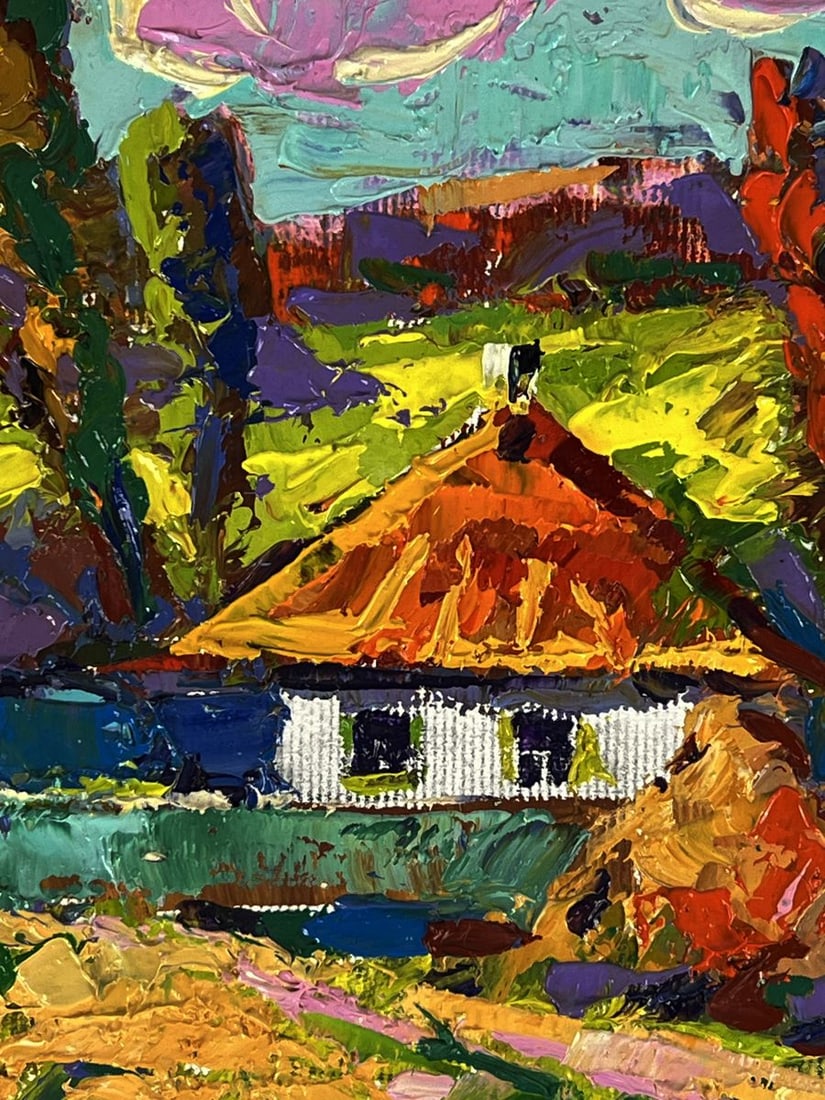 Oil painting A path near the village Oksana Ivanyuk - 6