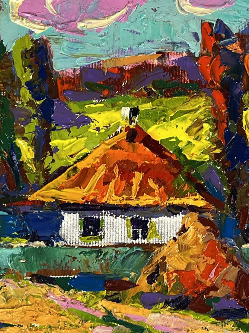 Oil painting A path near the village Oksana Ivanyuk - 7