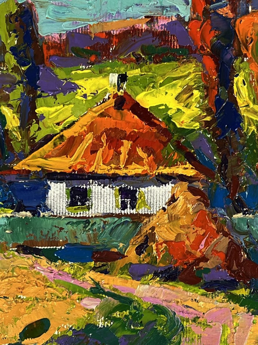 Oil painting A path near the village Oksana Ivanyuk - 8