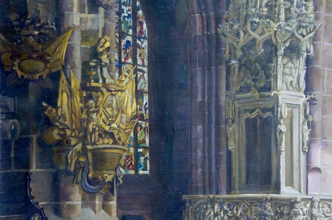 Oil painting To the throne room European artist - 3