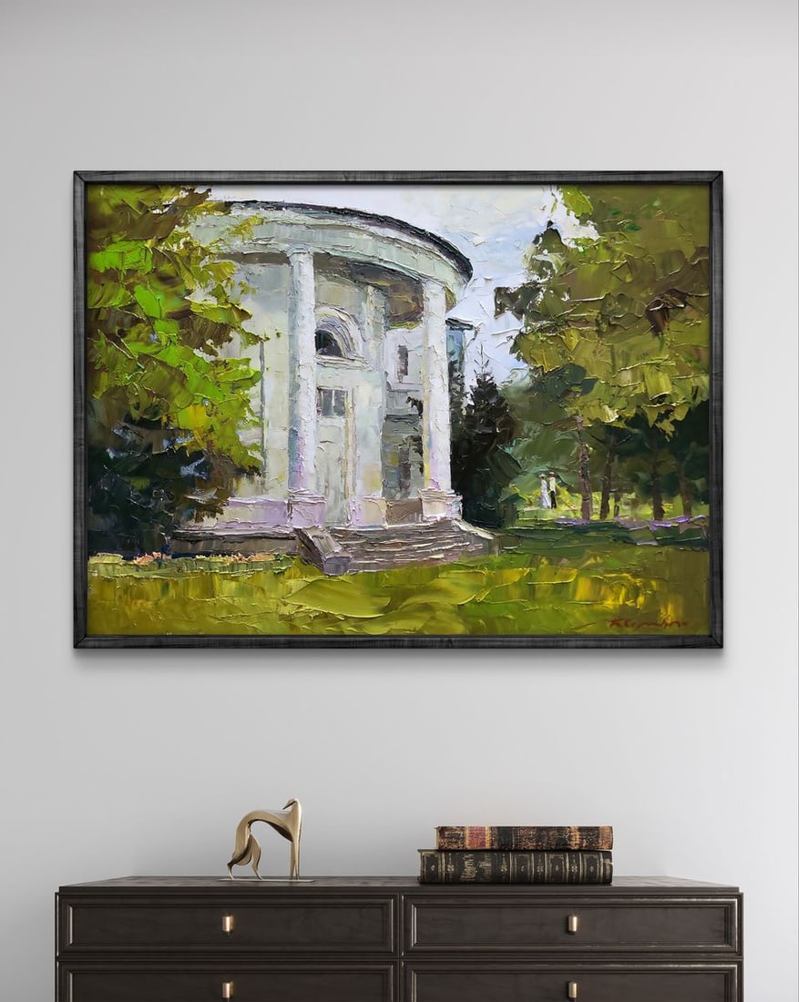 Oil painting White administration building Boris Serdyuk - 2