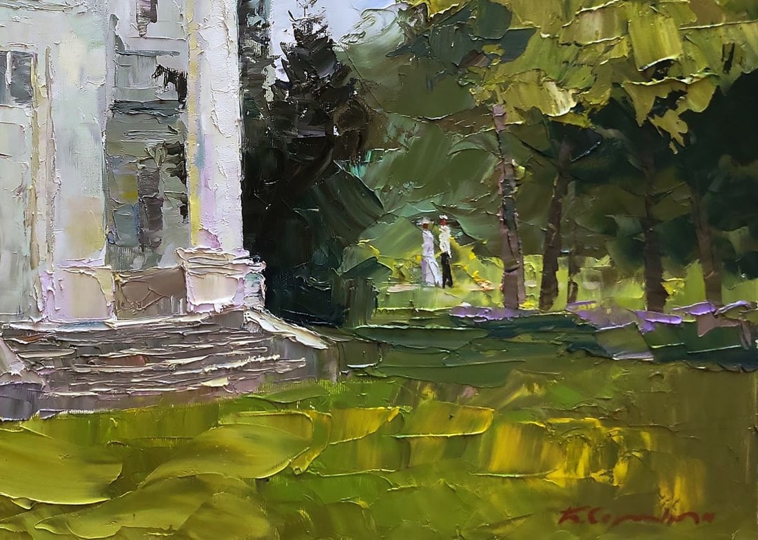 Oil painting White administration building Boris Serdyuk - 4