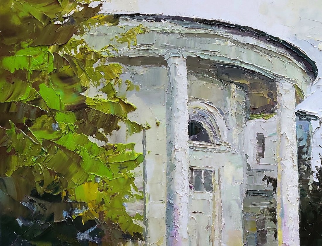 Oil painting White administration building Boris Serdyuk - 6