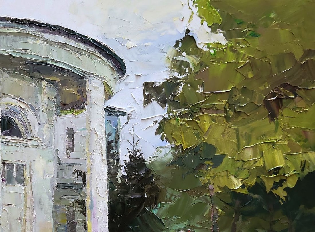 Oil painting White administration building Boris Serdyuk - 7