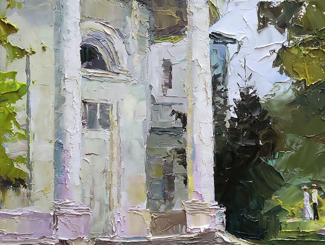 Oil painting White administration building Boris Serdyuk - 8
