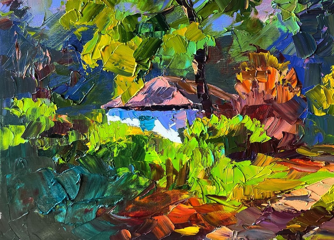 Oil painting Autumn came suddenly Boris Serdyuk - 5