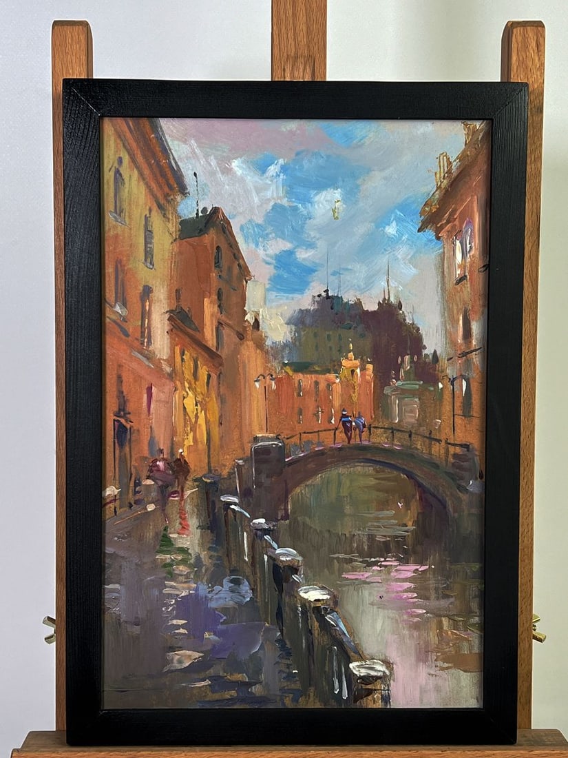 Oil painting City streets with a bridge Yuriy Suprunchuk: Title: Oil painting City streets with a bridge Yuriy Suprunchuk Description: NoAAA5700 *** ABOUT THIS PAINTING *** * TITLE: "City streets with a bridge" * ARTISTS: Yuriy Suprunchuk * SIZE: 30x20