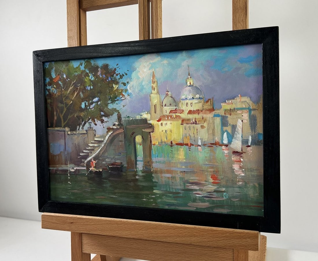 Oil painting Bells over the river Yuriy Suprunchuk - 2