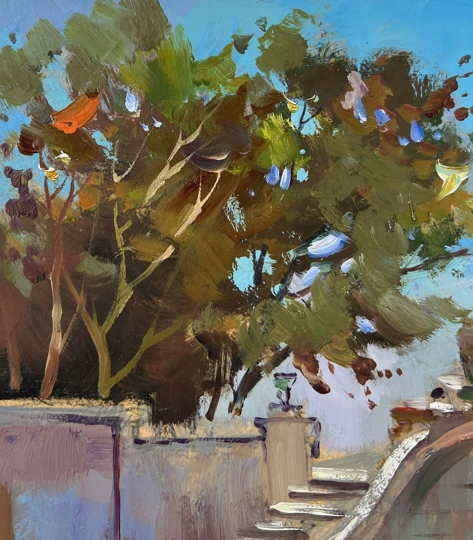 Oil painting Bells over the river Yuriy Suprunchuk - 6