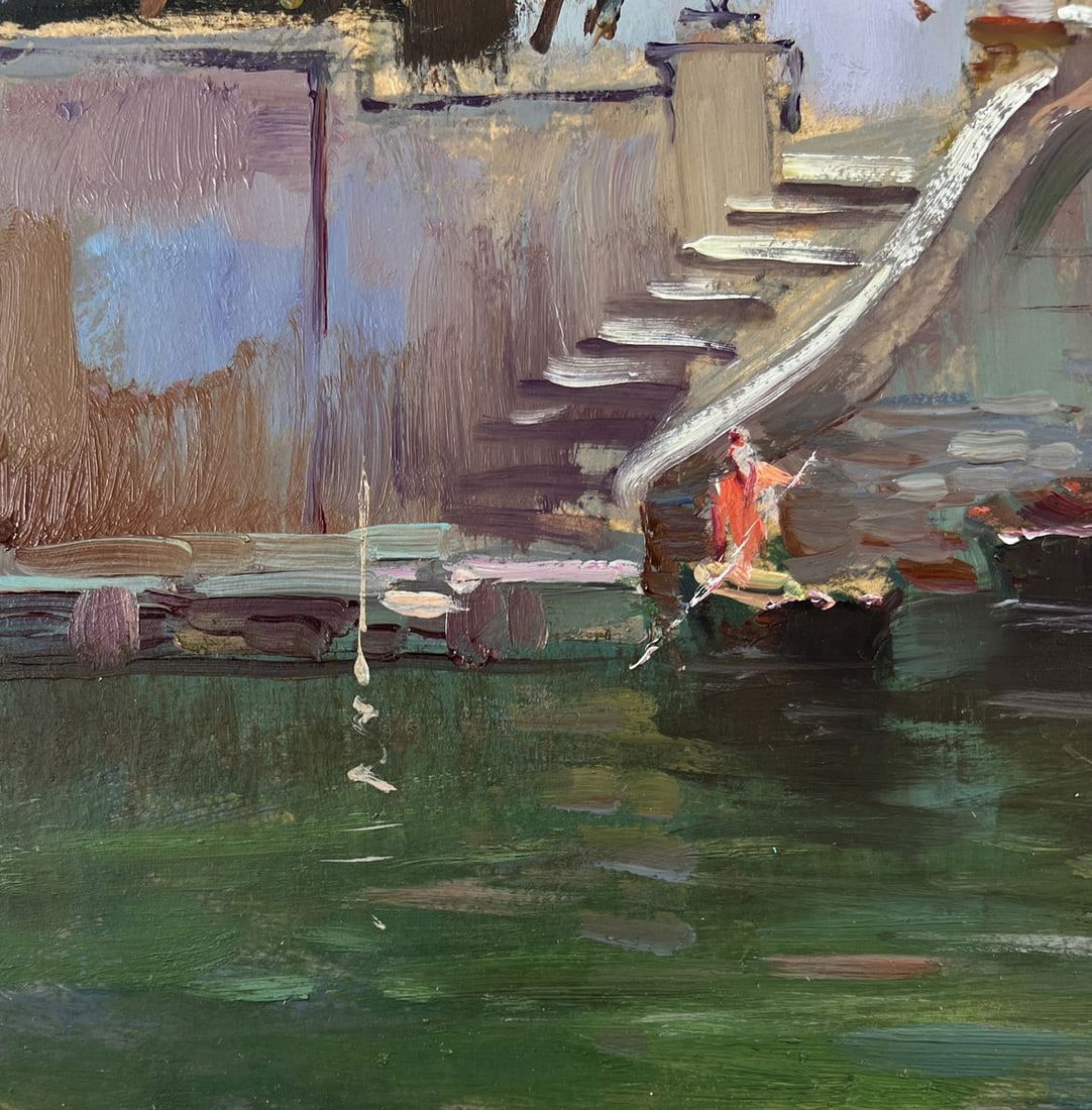 Oil painting Bells over the river Yuriy Suprunchuk - 7