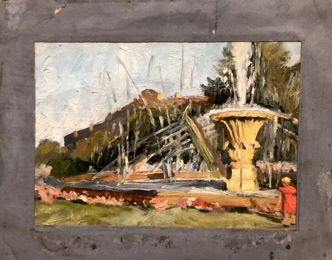 Oil painting Well Tkachenko Evgeny Nikolaevich: Title: Oil painting Well Tkachenko Evgeny Nikolaevich Description: NoGS 105 *** ABOUT THIS PAINTING *** * TITLE: "Well" * ARTISTS: Tkachenko Evgeny Nikolaevich * SIZE: 31x38cm/'12,20x14,96 inches' * M