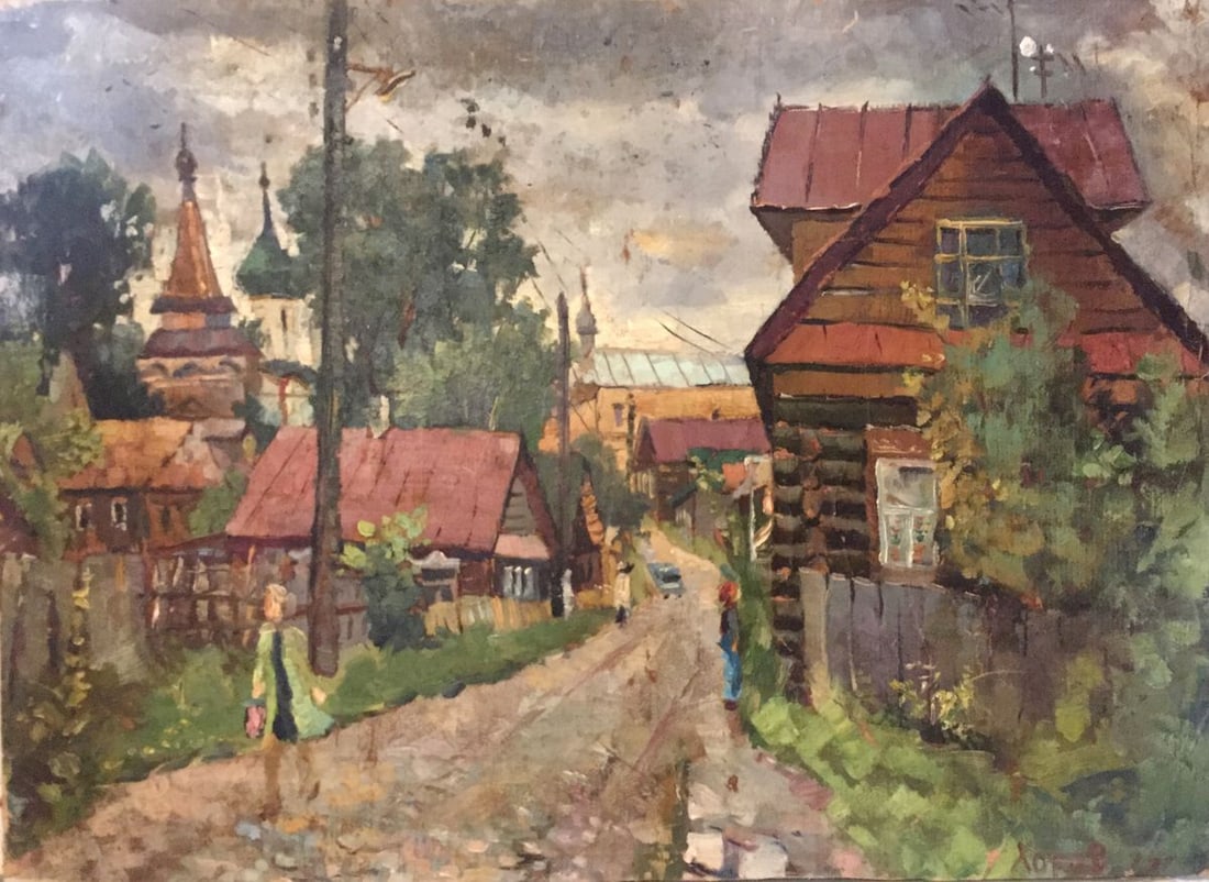 Oil painting Country life Alexander Horov: Title: Oil painting Country life Alexander Horov Description: NoGS 148 *** ABOUT THIS PAINTING *** * TITLE: "Country life" * ARTISTS: Alexander Horov * SIZE: 50x70cm/'19.68x27.55 inches' * MEDIUM: oil