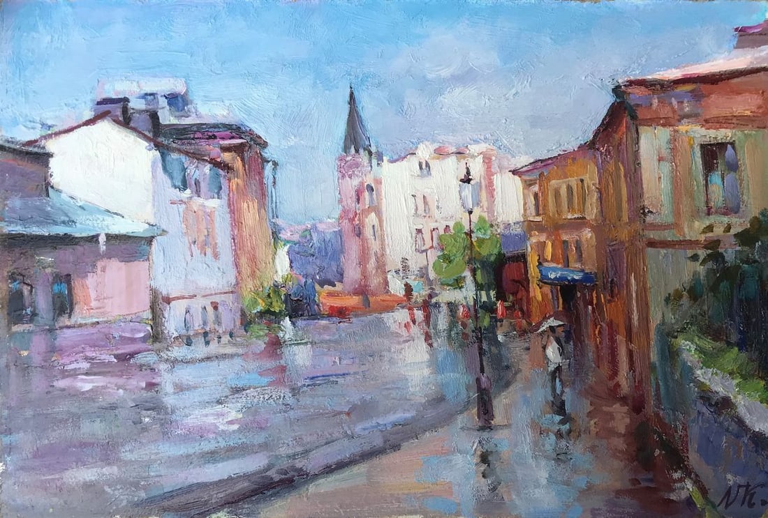 Oil painting Andrew's Descent Kuzeminsky Nikolay Borisovich: Title: Oil painting Andrew's Descent Kuzeminsky Nikolay Borisovich Description: NoAAA2054 If you're looking for a truly unique and interesting piece of art, look no further than "Andrew's Descent" by