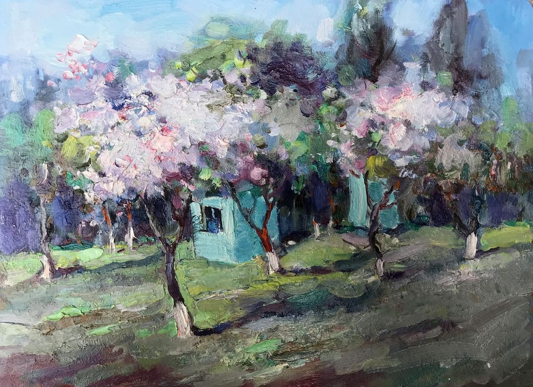Oil painting Spring in the garden Kuzeminsky Nikolay Borisovich: Title: Oil painting Spring in the garden Kuzeminsky Nikolay Borisovich Description: NoAAA2064 If you're looking for a beautiful and evocative oil painting, "Spring in the garden" is the perfect choice