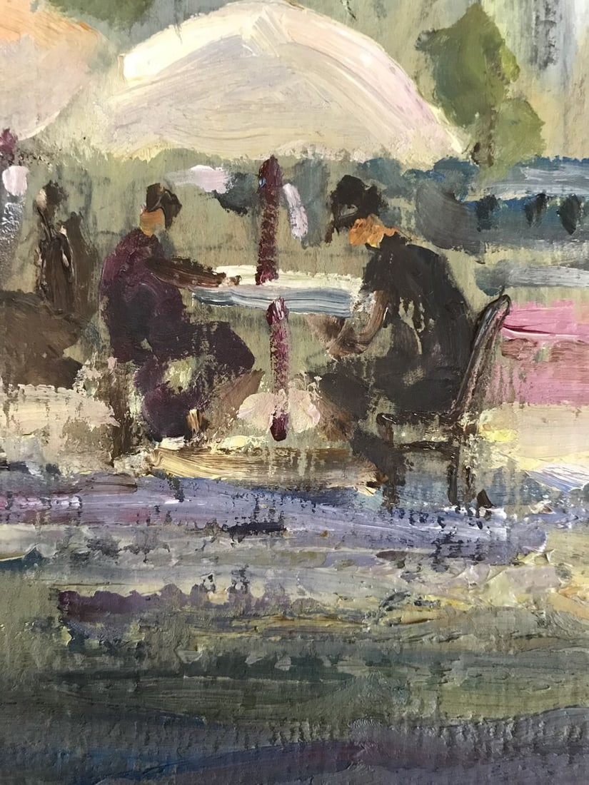 Tempera painting European city Unknown artist - 5