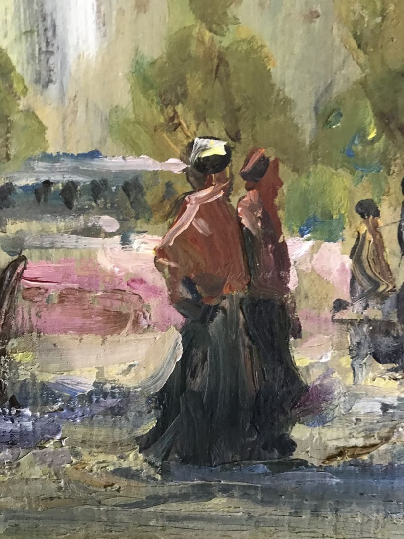 Tempera painting European city Unknown artist - 7