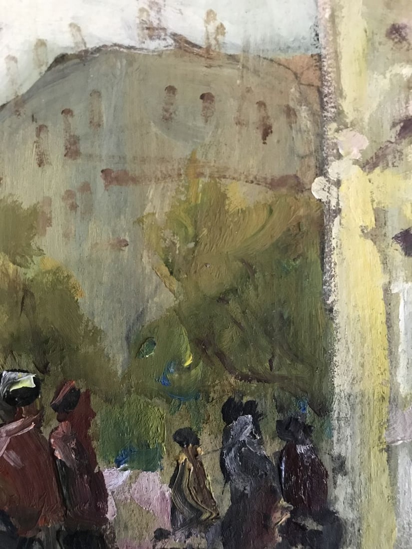 Tempera painting European city Unknown artist - 8