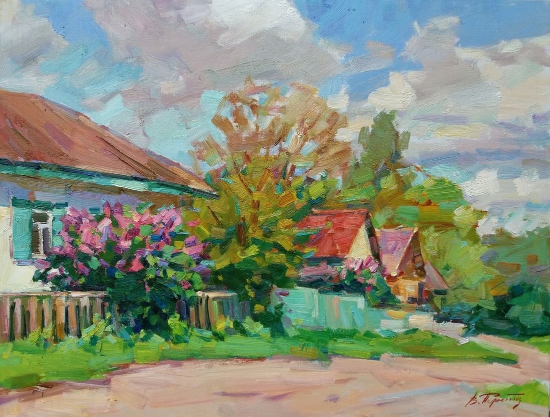 Oli painting May in Sednev Tepeta Miacheslav: Title: Oli painting May in Sednev Tepeta Miacheslav Description: NoTep 84 *** ABOUT THIS PAINTING *** * TITLE: "May in Sednev" * ARTISTS: Tepeta Miacheslav * SIZE: 50?65 cm/19.68x25.59 inches' * MEDIU