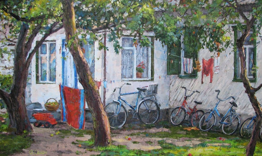 Oil painting Family holiday Procach Olesia: Title: Oil painting Family holiday Procach Olesia Description: Procach 4 *** ABOUT THIS PAINTING *** * TITLE: "Family holiday" * ARTISTS: Procach Olesia * SIZE: 60x100 cm/'23.62x39.37 inches' *