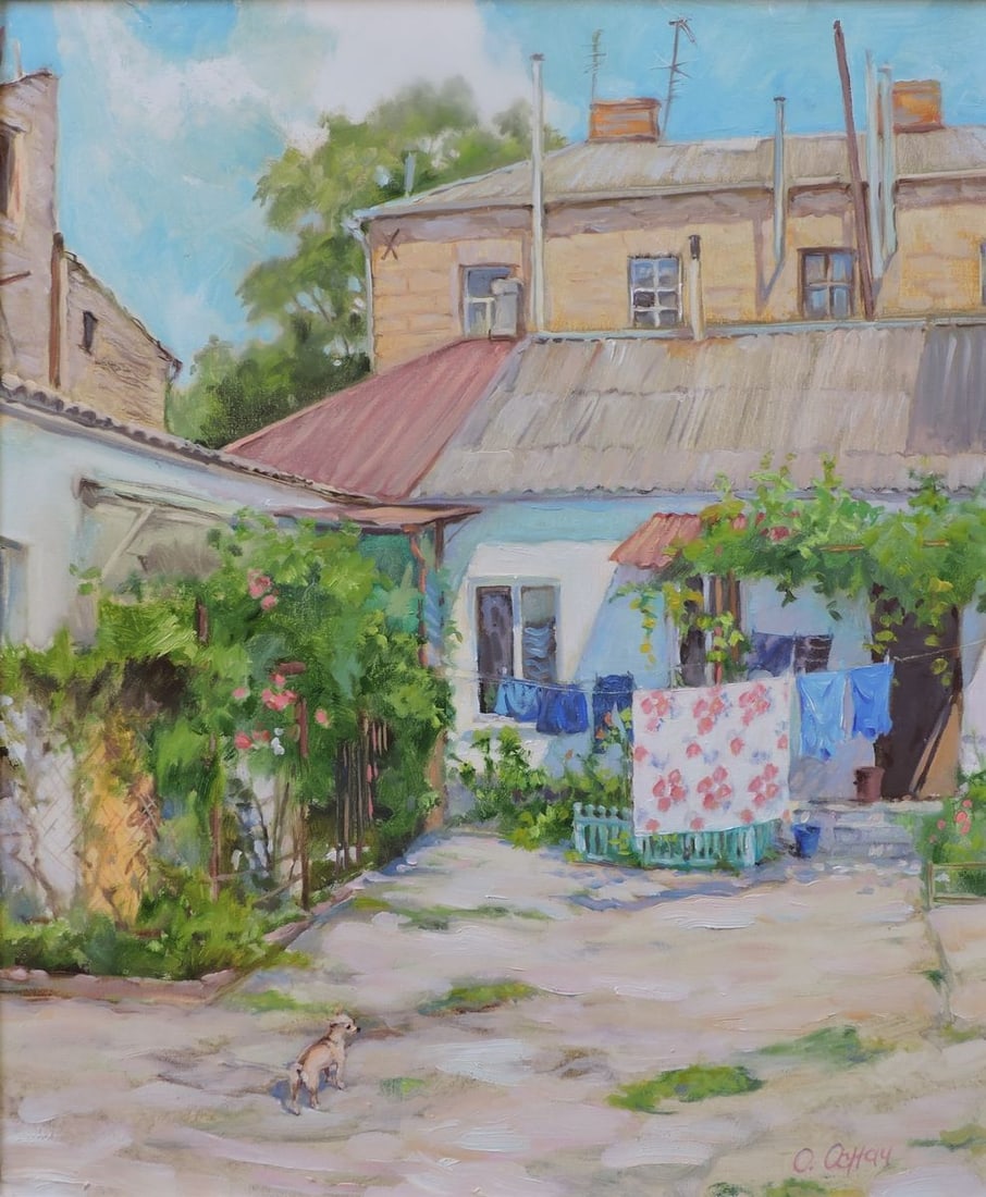 Oil painting Morning in a small town Procach Olesia: Title: Oil painting Morning in a small town Procach Olesia Description: Procach 7 *** ABOUT THIS PAINTING *** * TITLE: "Morning in a small town" * ARTISTS: Procach Olesia * SIZE: 60x50