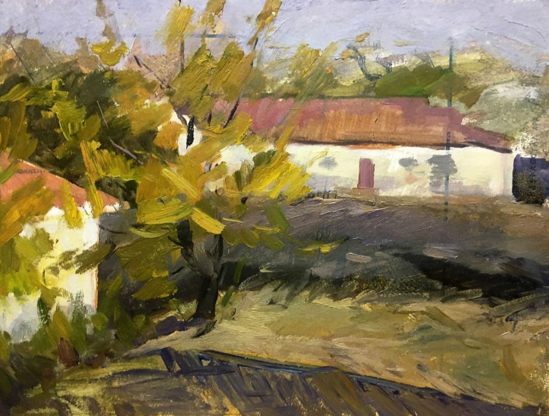 Oil painting Country life Bloshenko Anatoly Mikhailovich: Title: Oil painting Country life Bloshenko Anatoly Mikhailovich Description: No1068 *** ABOUT THIS PAINTING *** * TITLE: "Country life" * ARTISTS: Bloshenko Anatoly Mikhailovich * SIZE: 35x48 cm/'13.7
