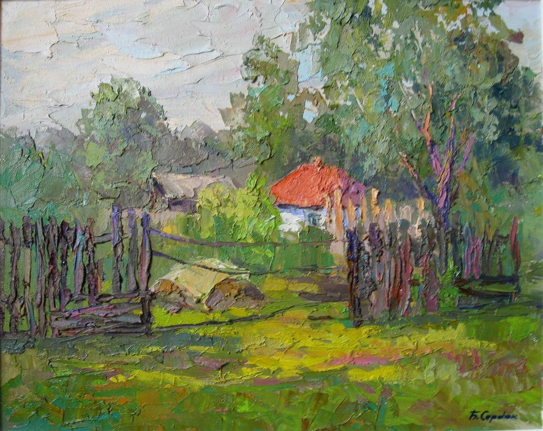 Oil painting White house Serdyuk Boris Petrovich: Title: Oil painting White house Serdyuk Boris Petrovich Description: NoSERB 96 * TITLE: "White house" * ARTISTS: Serdyuk Boris Petrovich * SIZE: 50x40 cm/'19,68x15,74 inches' * MEDIUM: oil, canvas * H