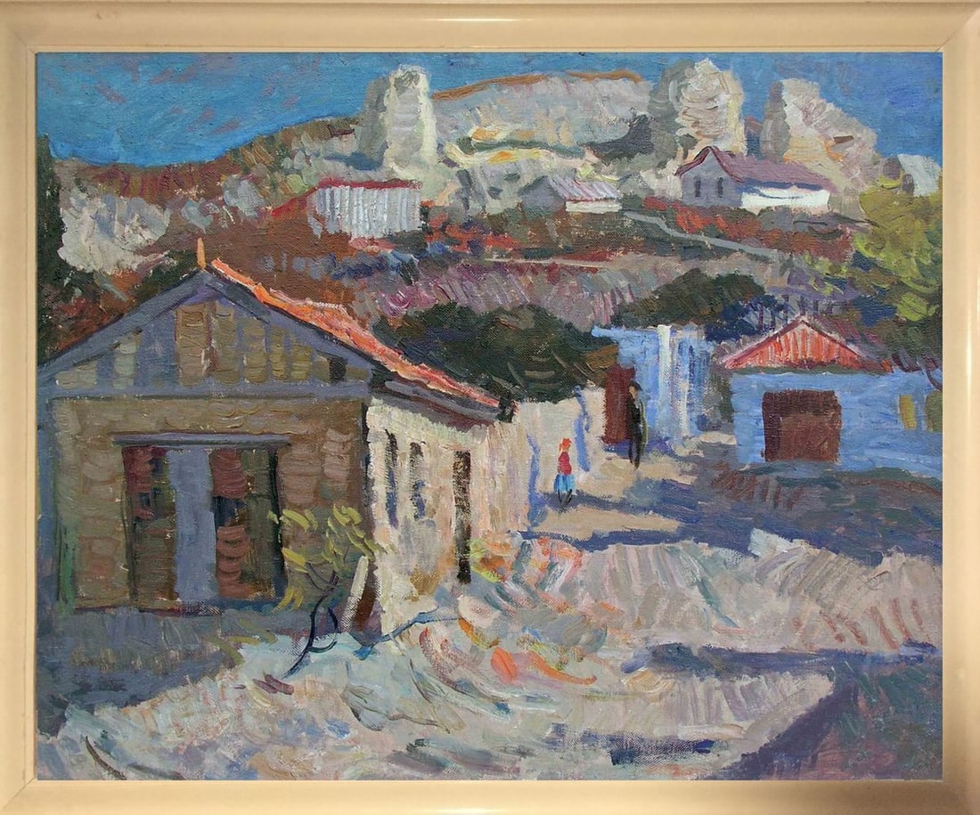 Oil painting Hot day. Crimea Sergeyeva Nina: Title: Oil painting Hot day. Crimea Sergeyeva Nina Description: NoGSE 18 *** ABOUT THIS PAINTING *** * TITLE: "Hot day. Crimea" * ARTISTS: Sergeyeva Nina * SIZE: 80x100 cm/'31.49x39.37 inches' *