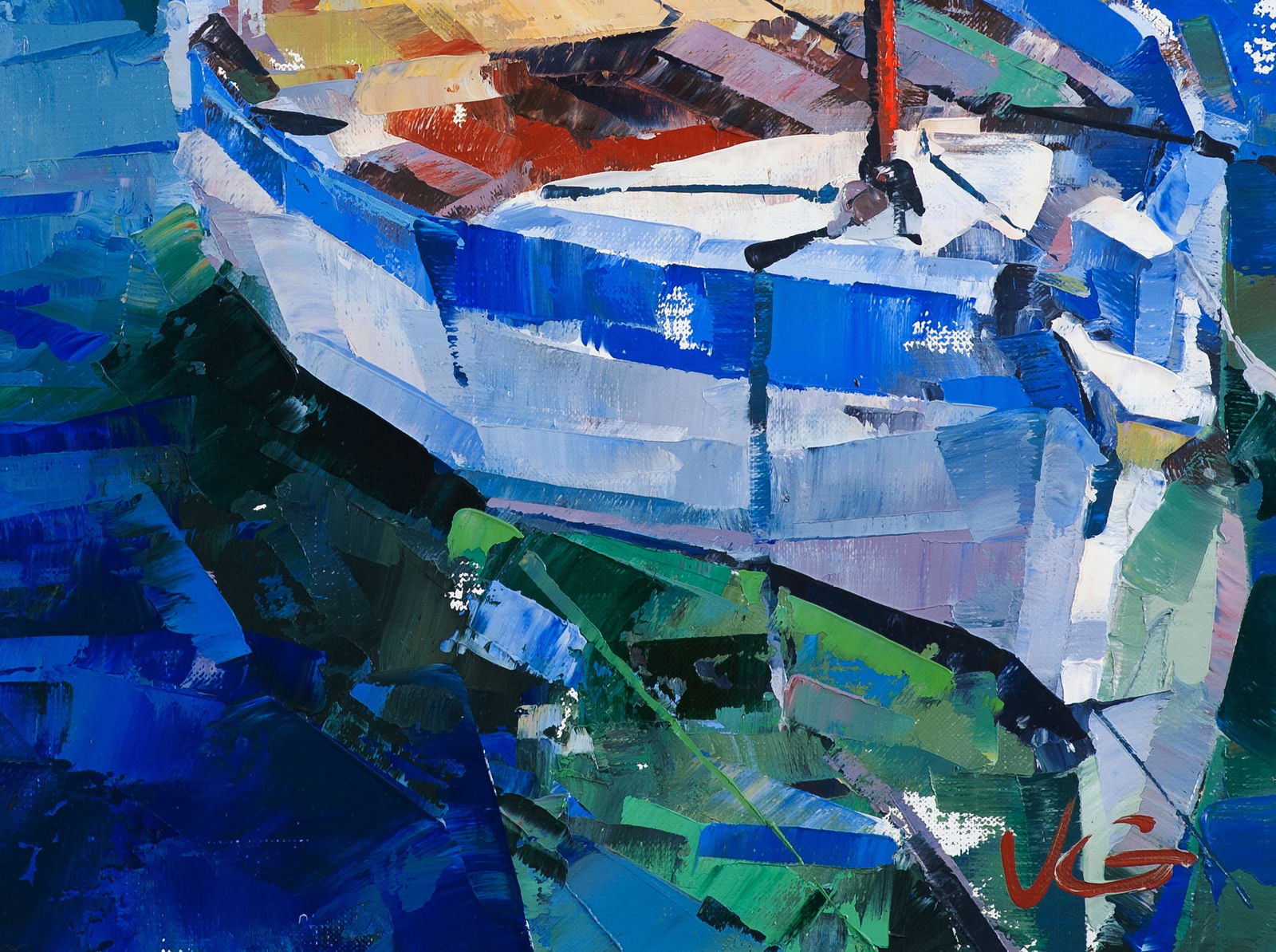 Oil painting Emerald Volodymyr Gluhomanyuk - 7