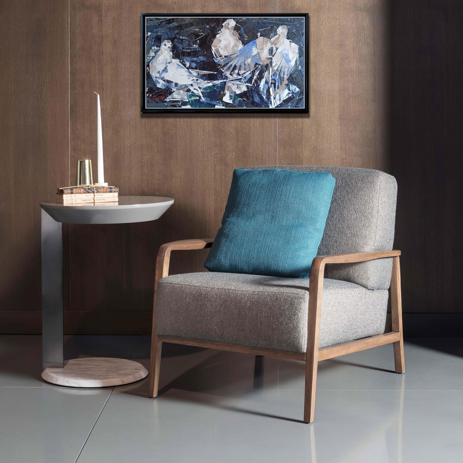 Oil painting Under the wings Volodymyr Gluhomanyuk - 2