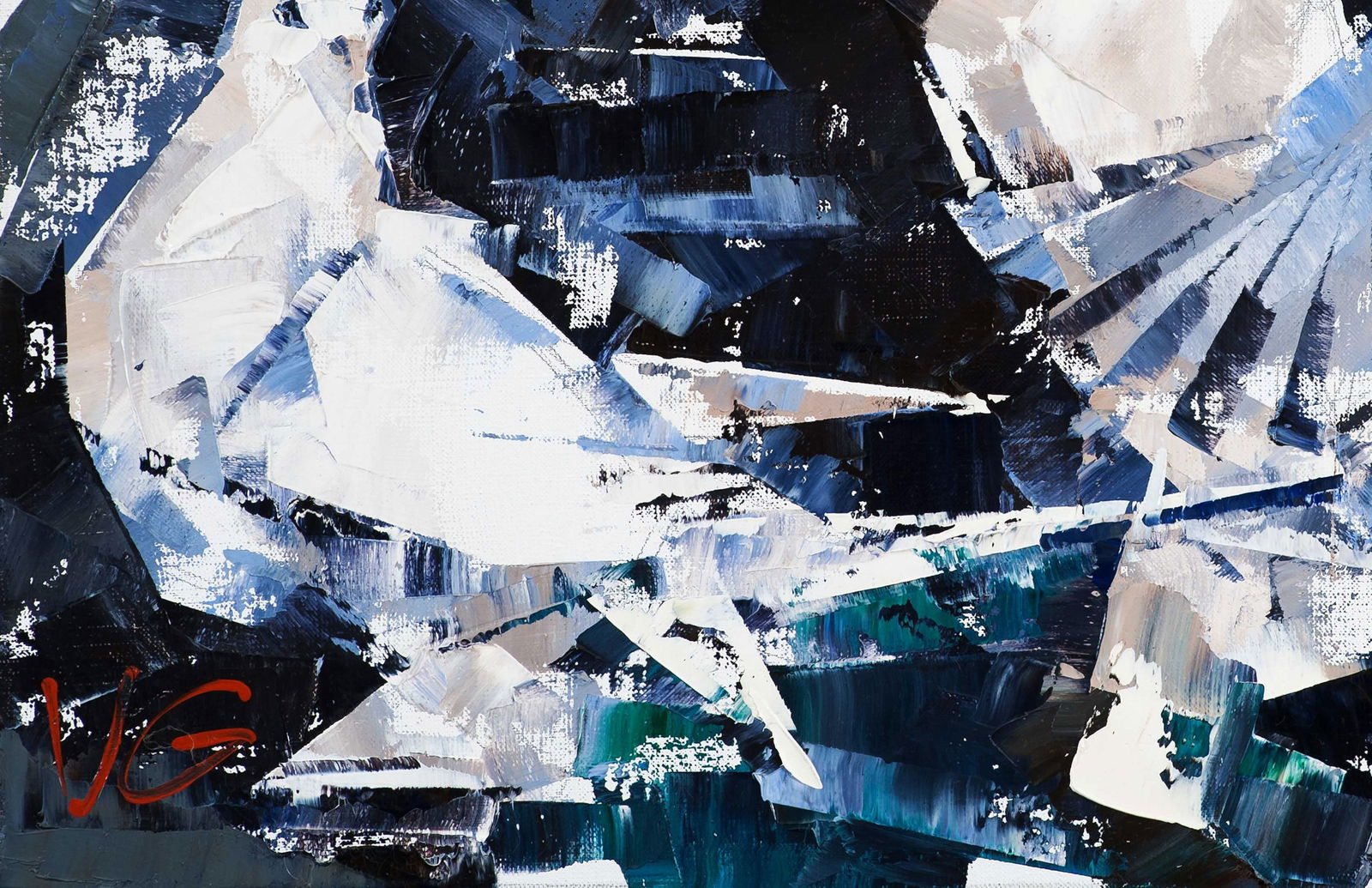 Oil painting Under the wings Volodymyr Gluhomanyuk - 5