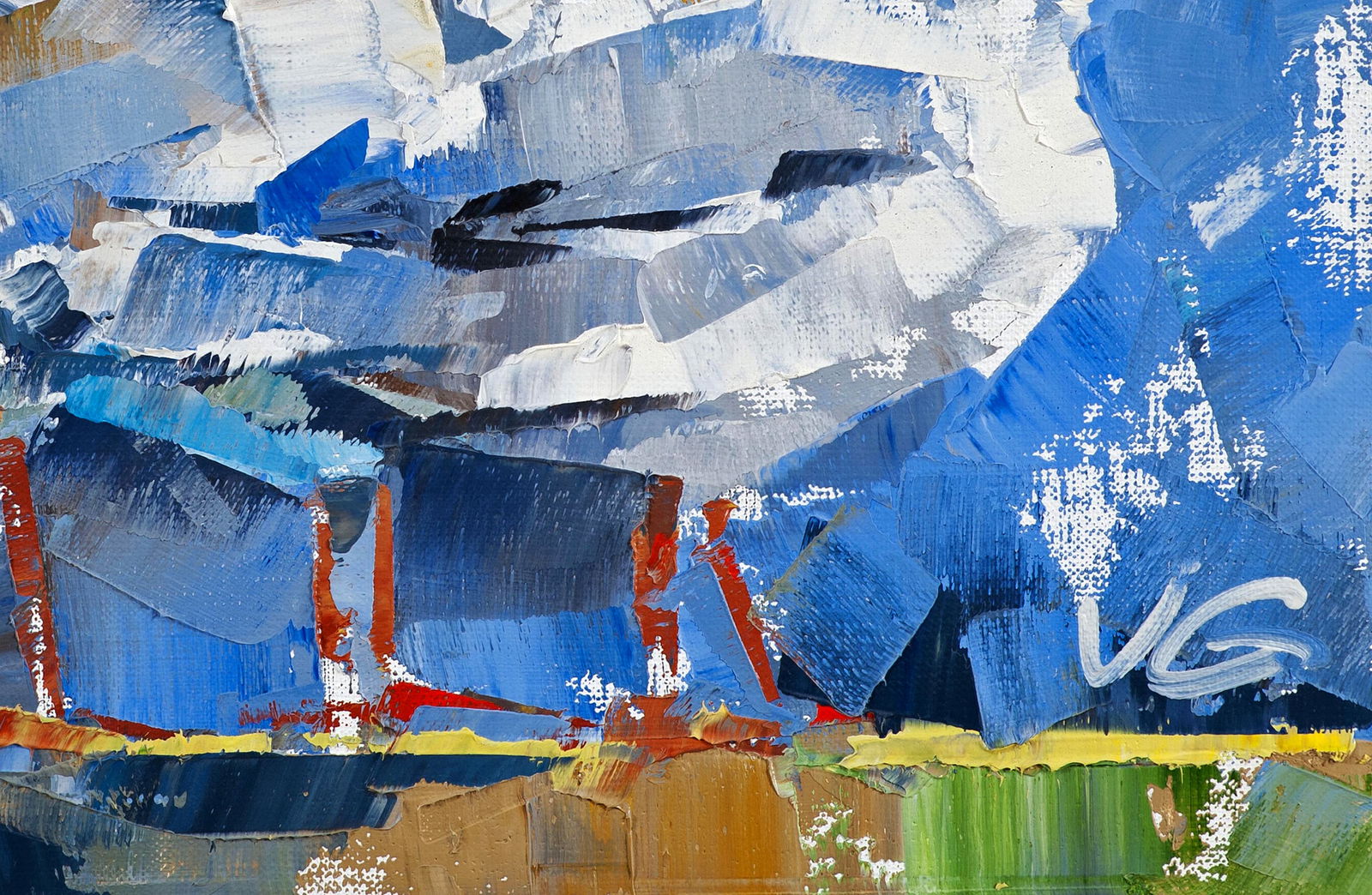 Oil painting Three little birds Volodymyr Gluhomanyuk - 7