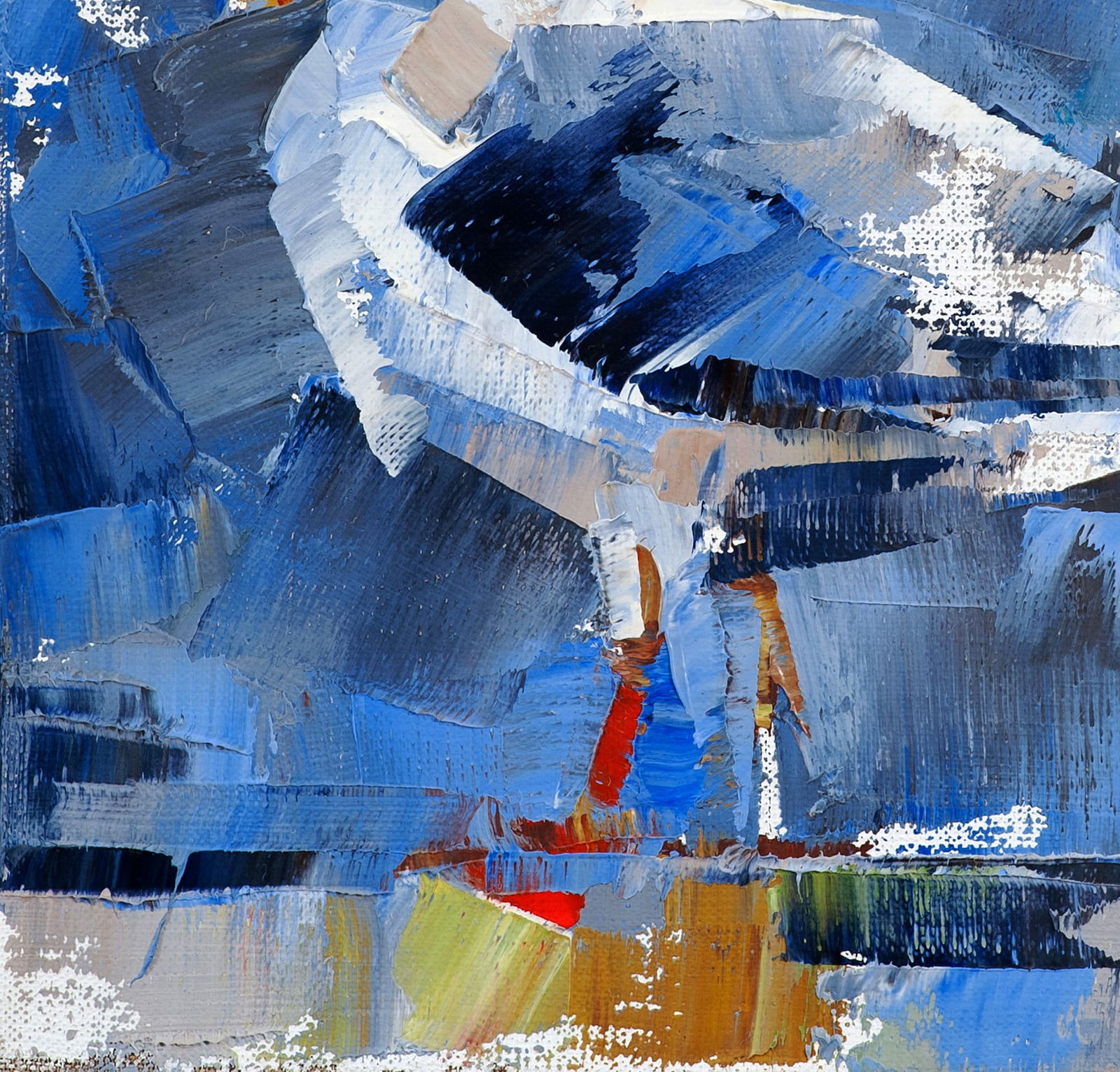 Oil painting Bird on a walk Volodymyr Gluhomanyuk - 6