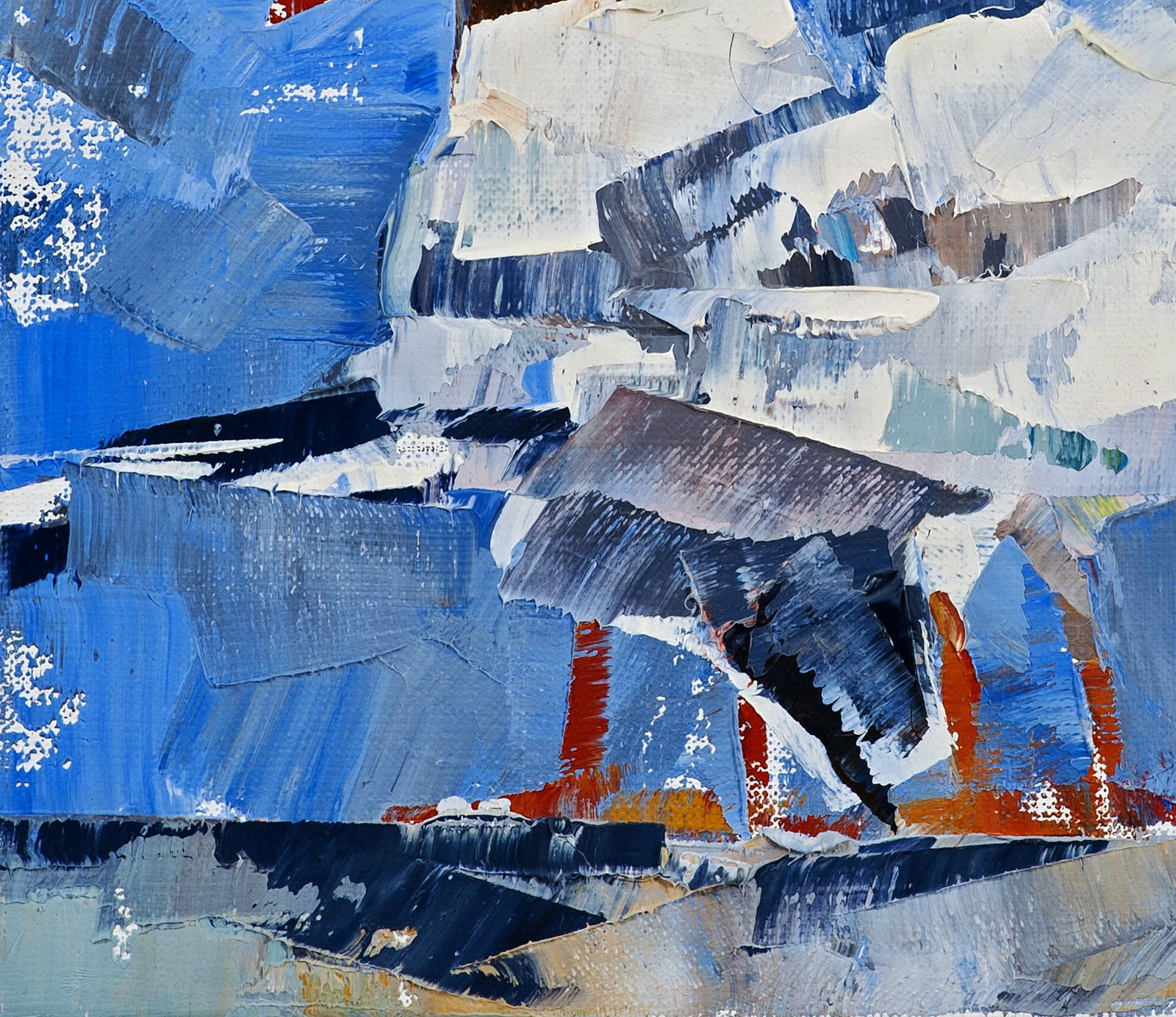 Oil painting Friendly bird walk Volodymyr Gluhomanyuk - 6