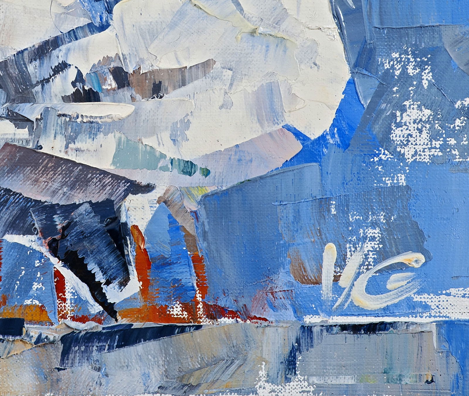 Oil painting Friendly bird walk Volodymyr Gluhomanyuk - 7