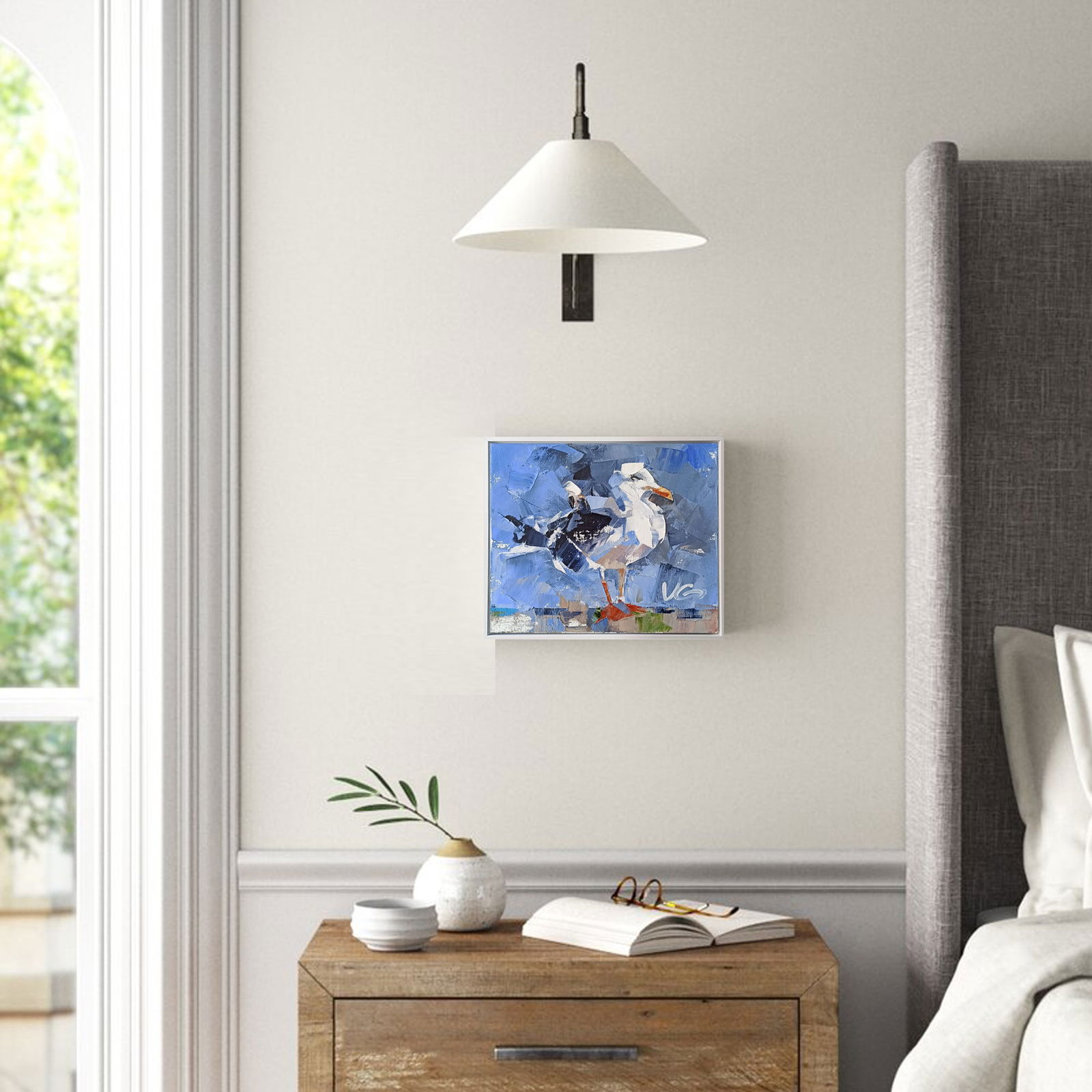 Oil painting Lonely bird Volodymyr Gluhomanyuk - 3