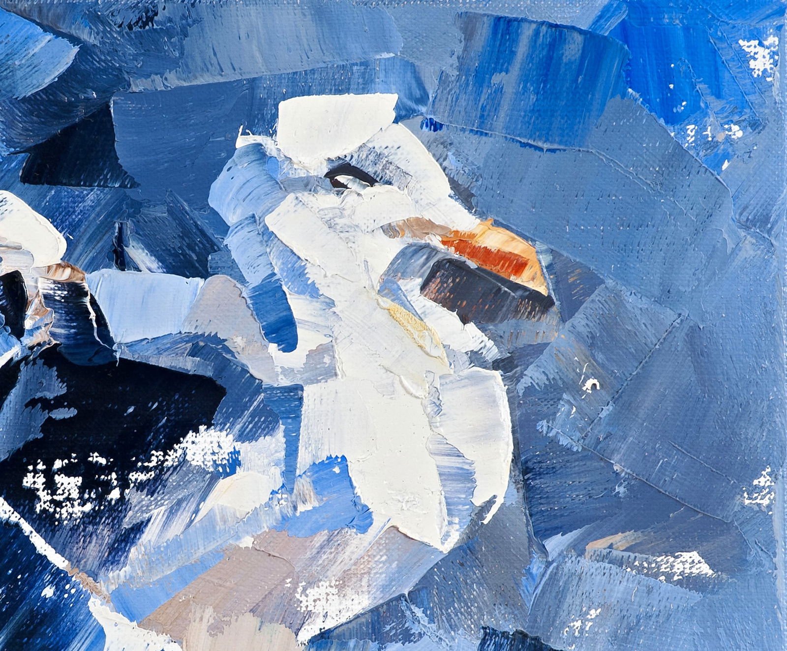 Oil painting Lonely bird Volodymyr Gluhomanyuk - 5