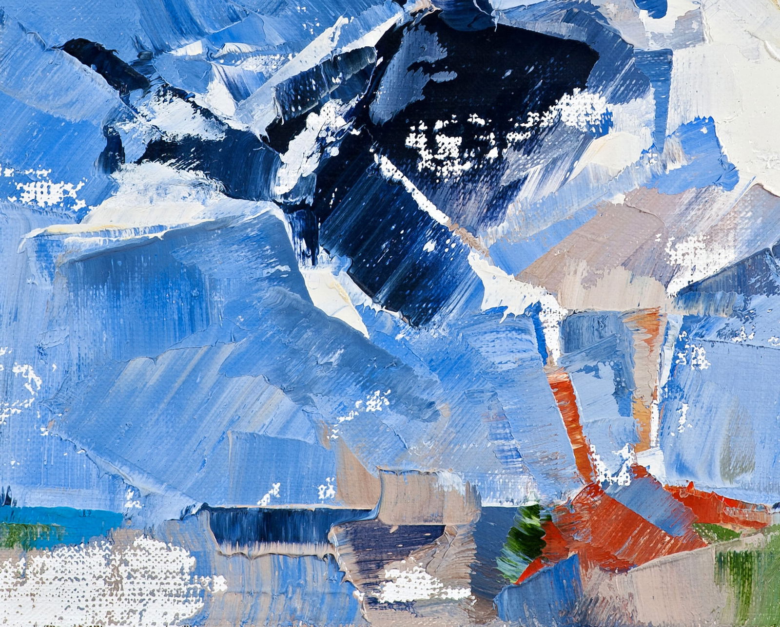 Oil painting Lonely bird Volodymyr Gluhomanyuk - 6