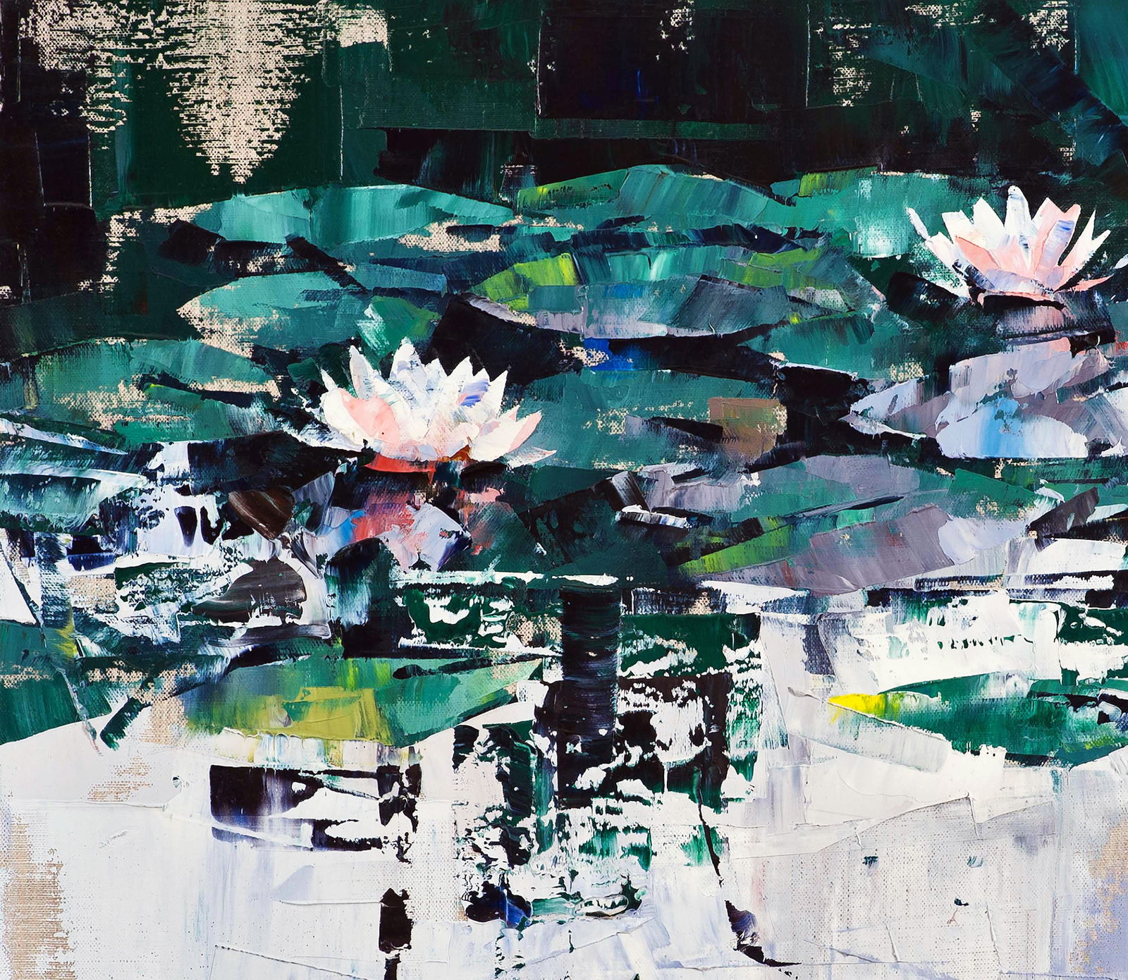 Oil painting Water lilies Volodymyr Gluhomanyuk - 3