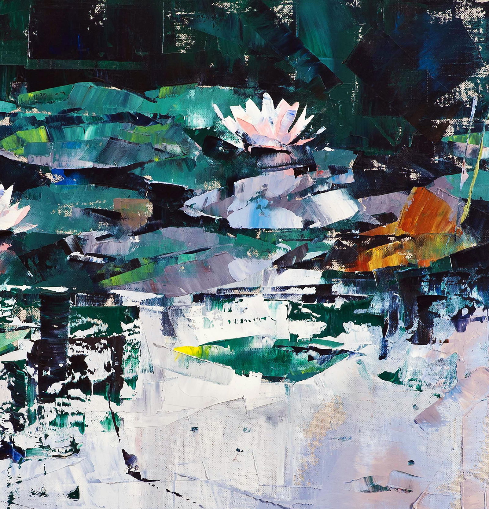 Oil painting Water lilies Volodymyr Gluhomanyuk - 4