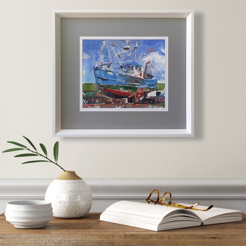 Oil painting A ship at sea Volodymyr Gluhomanyuk - 3