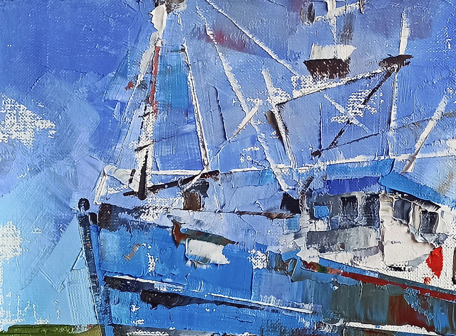 Oil painting A ship at sea Volodymyr Gluhomanyuk - 4