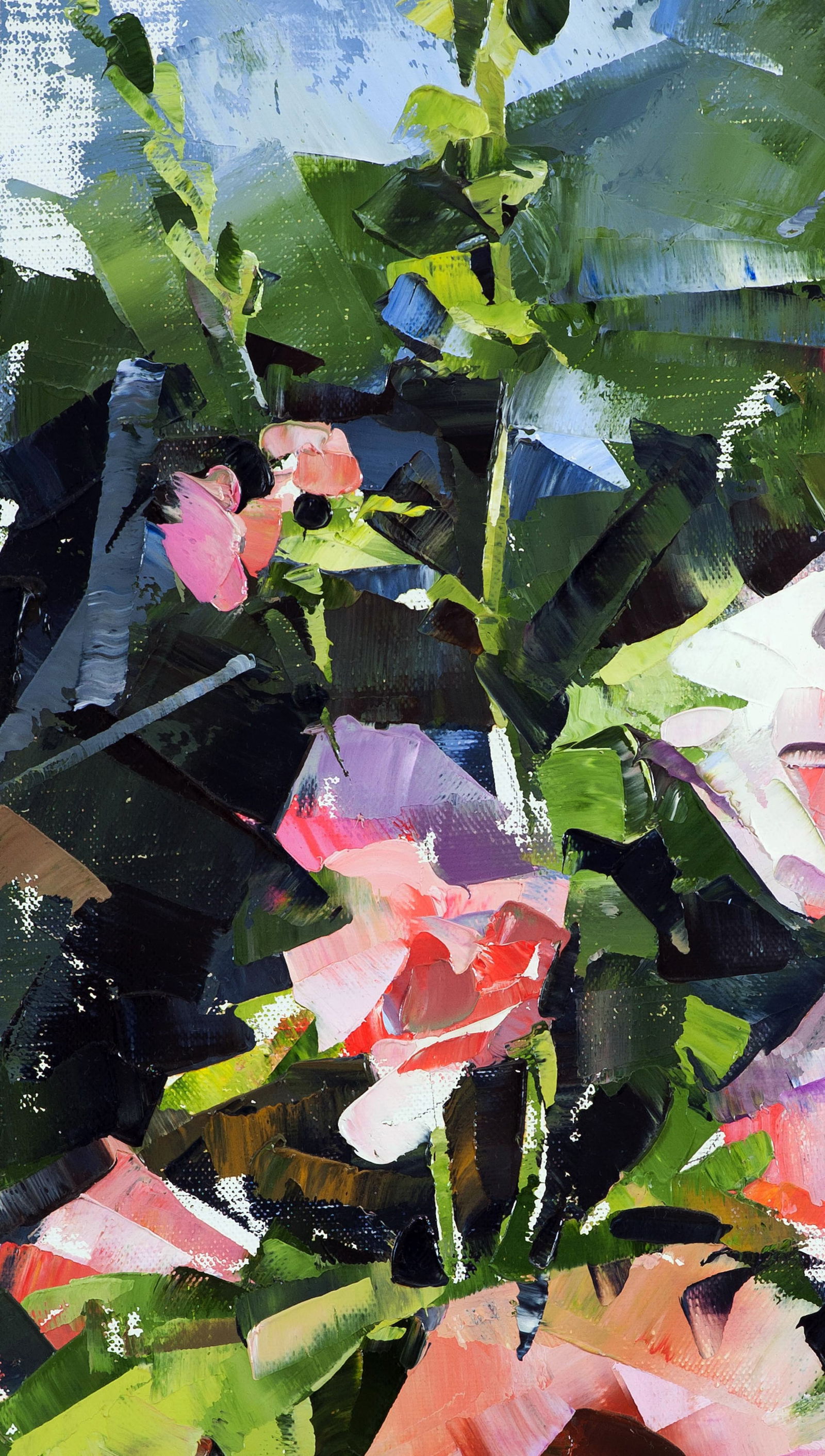 Oil painting Pink flowers Volodymyr Gluhomanyuk - 4