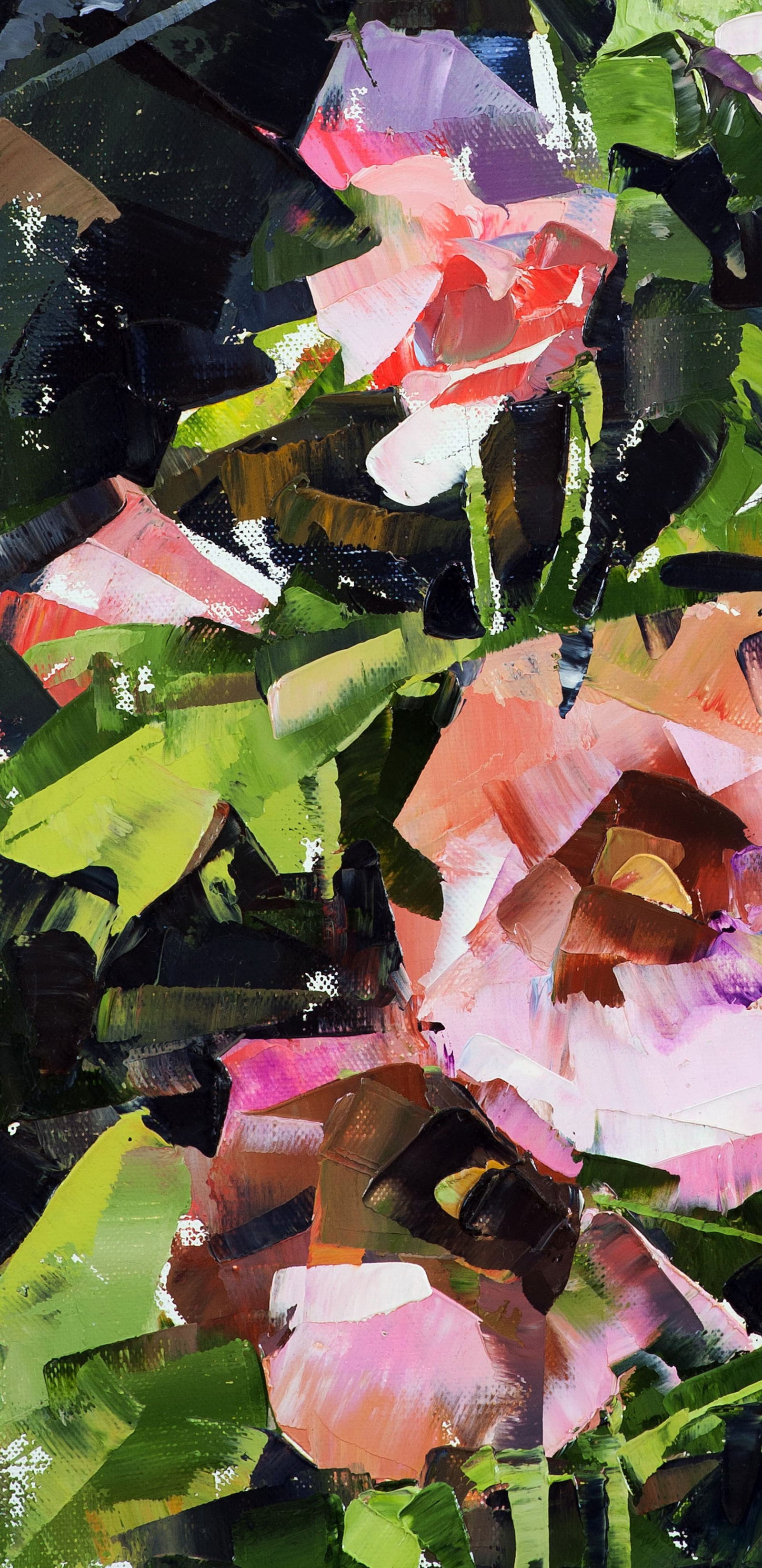 Oil painting Pink flowers Volodymyr Gluhomanyuk - 6