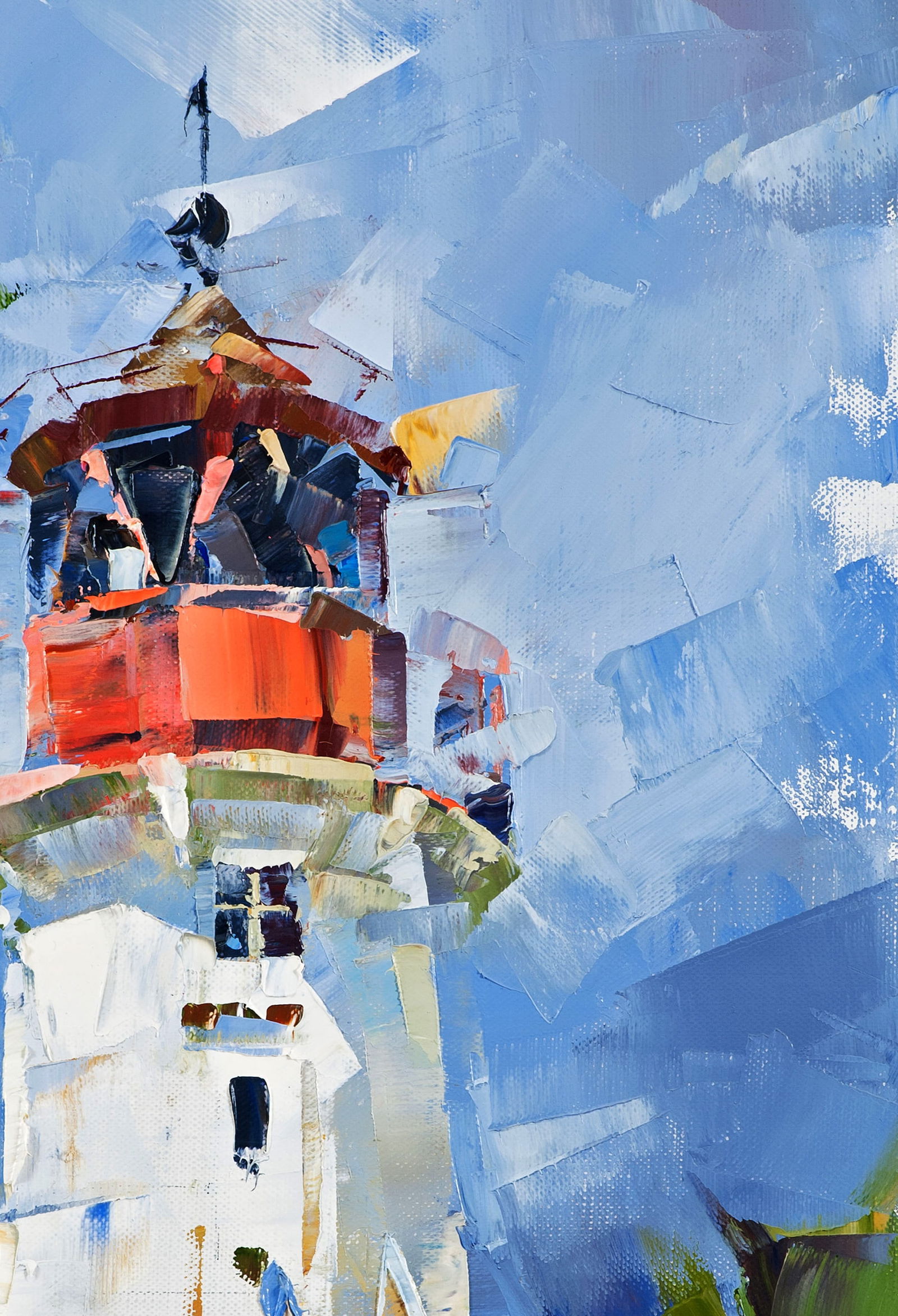 Oil painting Lighthouse Hellen Hiddensee Volodymyr Gluhomanyuk - 4