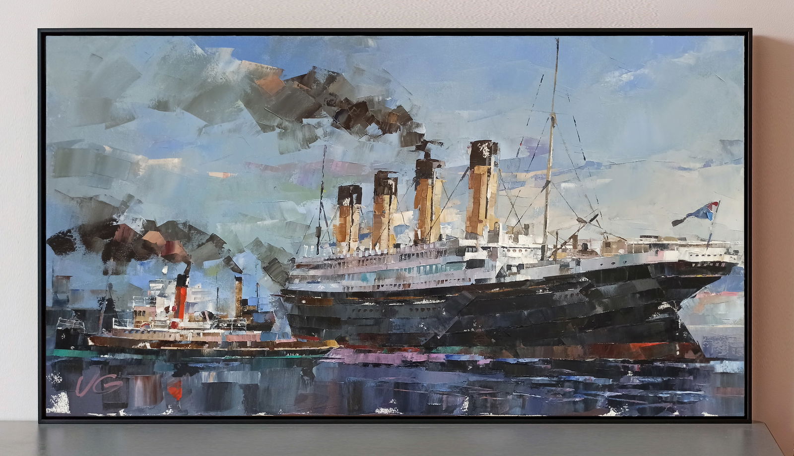 Oil painting Passenger steamship Olympic Volodymyr Gluhomanyuk - 2