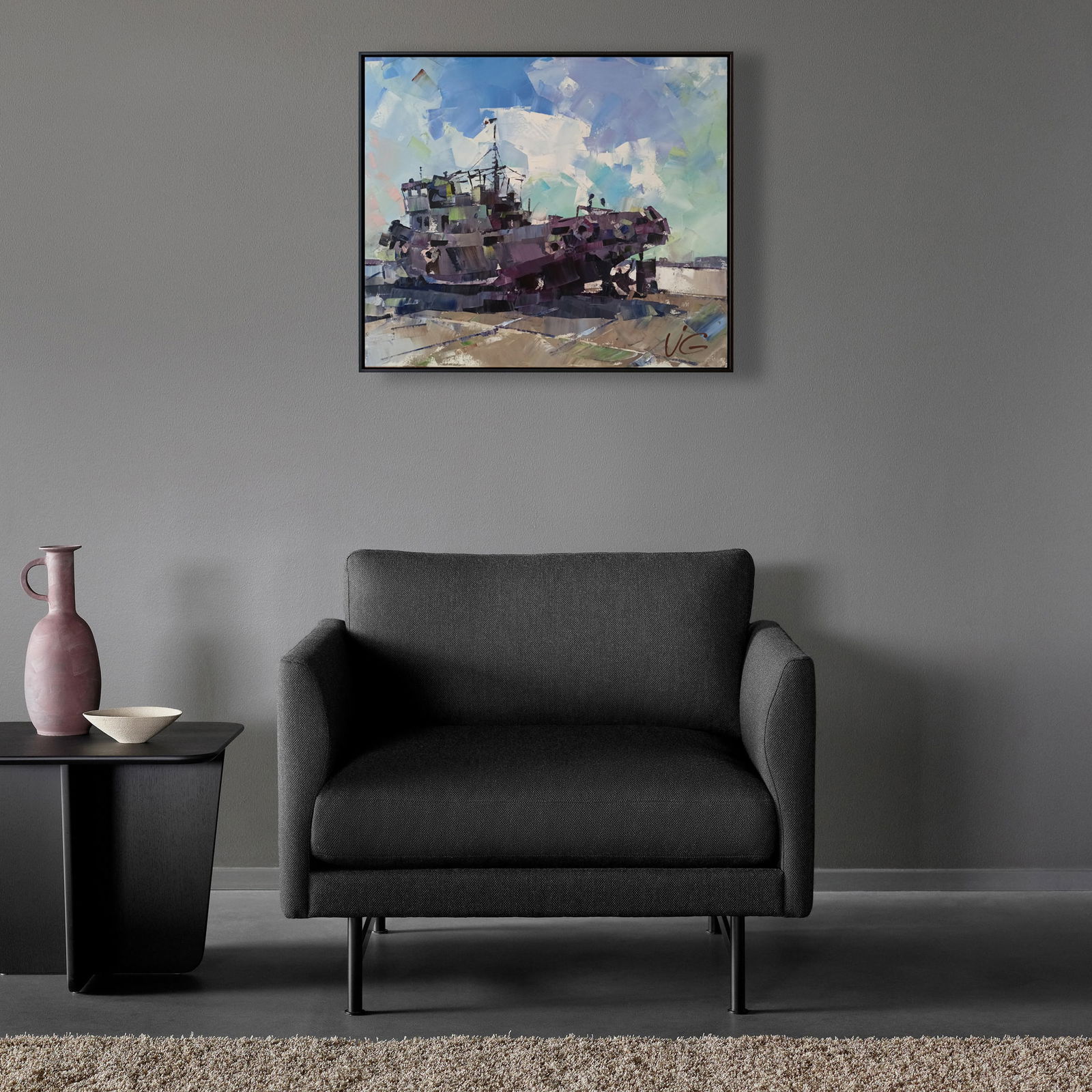 Oil painting Always strong Volodymyr Gluhomanyuk - 3