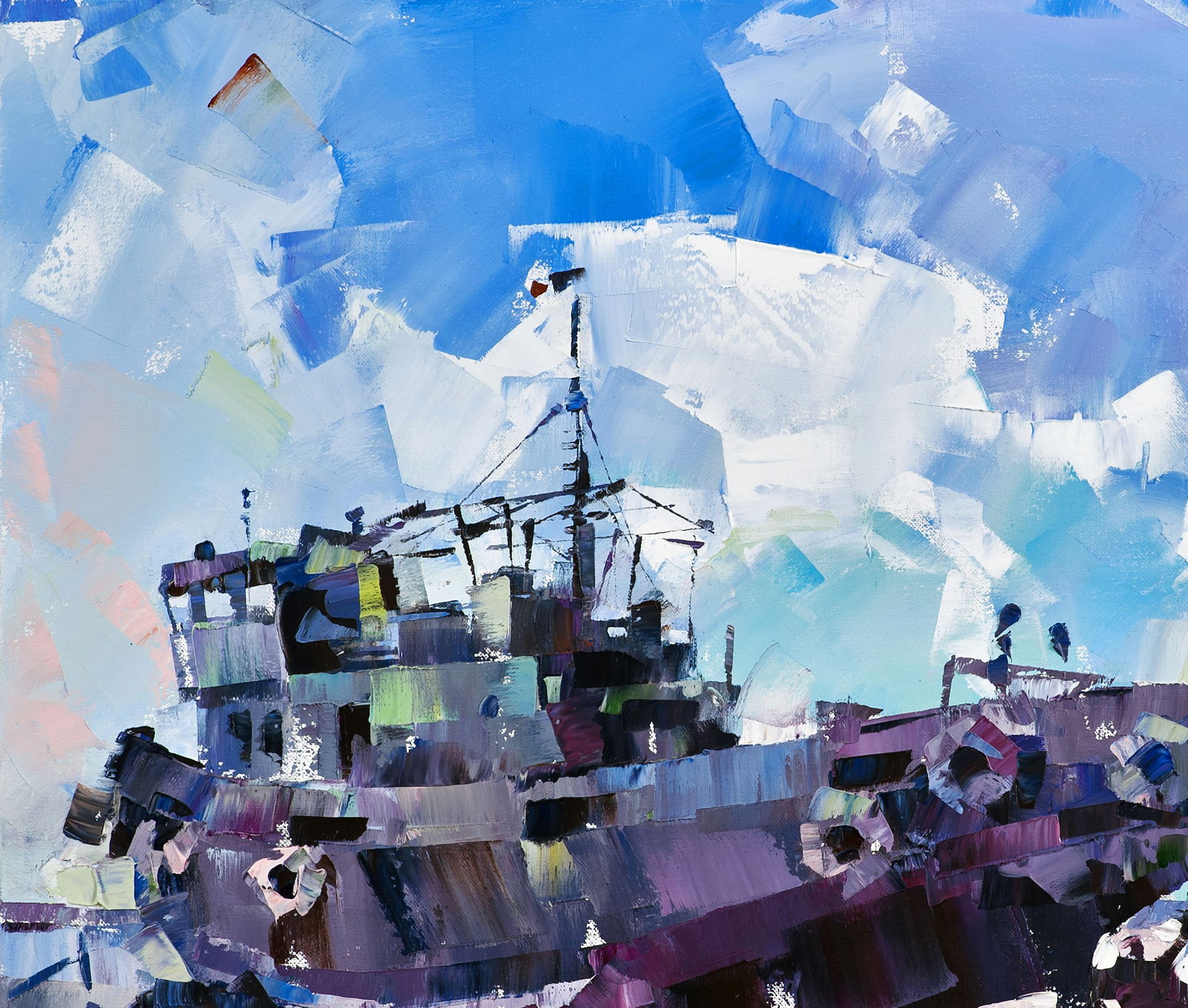 Oil painting Always strong Volodymyr Gluhomanyuk - 5