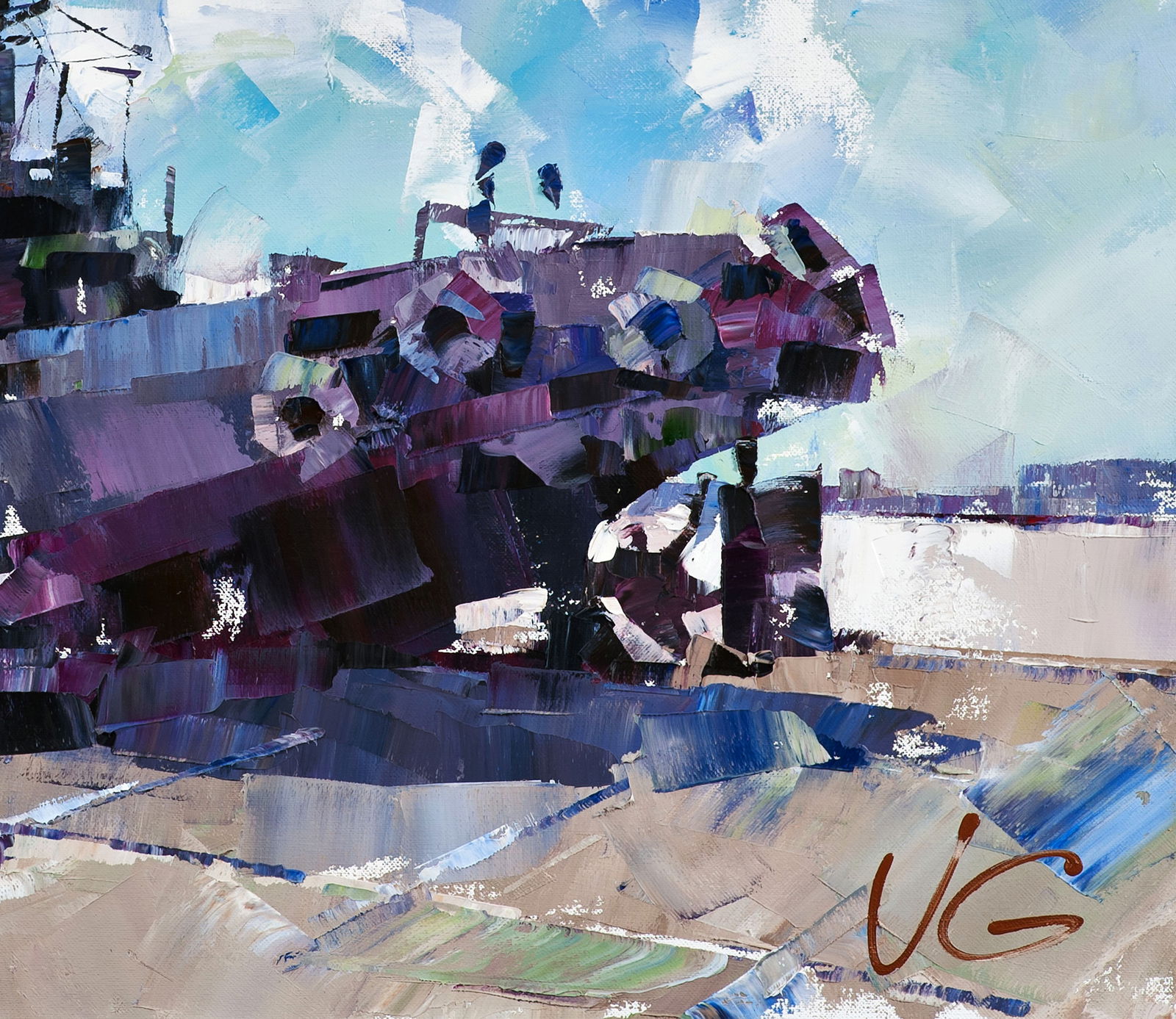 Oil painting Always strong Volodymyr Gluhomanyuk - 8