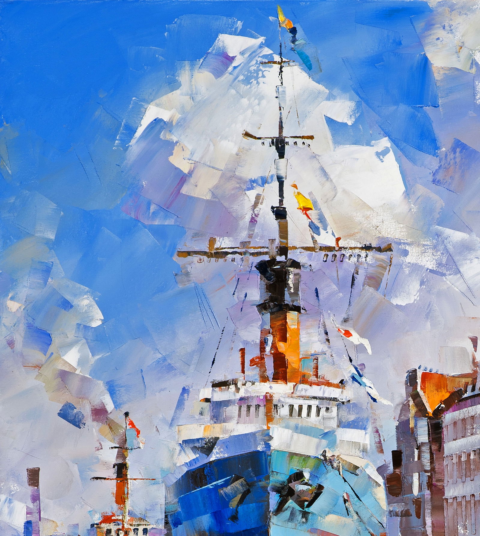 Oil painting Second bank Volodymyr Gluhomanyuk - 5